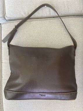 The Sak Dark Brown Leather Shoulder Bag